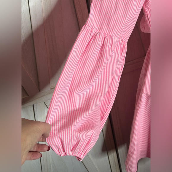 NWT Lilly Pulitzer Carla Harbor Striped Dress Roxie pink size 4 preppy flirty - Picture 5 of 13